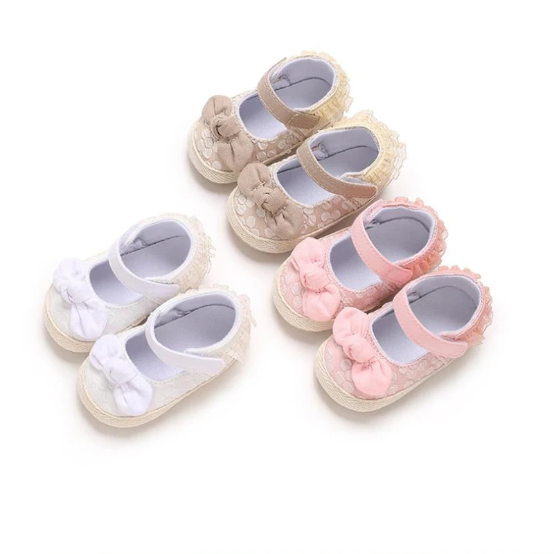 Chaussures de Marche pour Bébé Fille, avec Nministériels d 3D, Garniture à Volants, à Essence, Mignonnes en Toile, pour Automne et Printemps