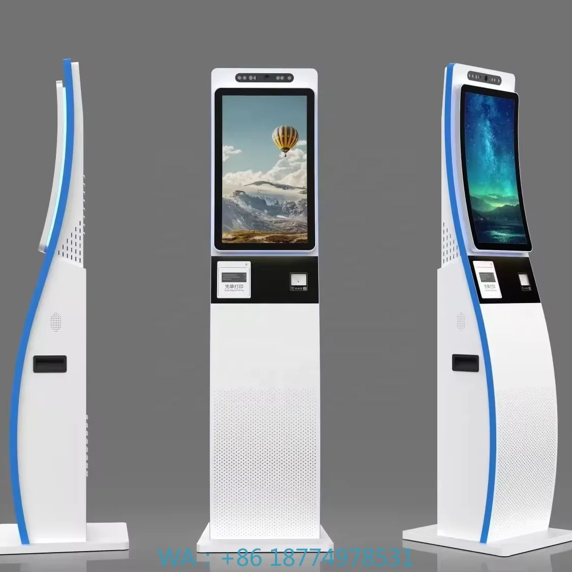 Printer Self Service Smart Parking Payment Kiosk for Parking Lot OEM Support Parking Kiosk Bill and Coin Payment Receipt