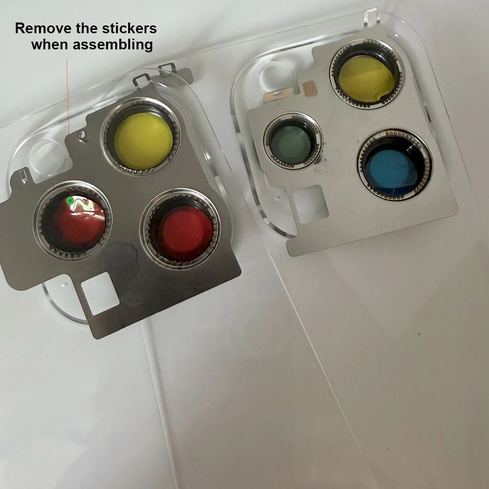 Przezroczysta szklana tylna obudowa DIY do iPhone 14 15 16 Plus Pro Max z osłoną obiektywu aparatu, magnesem, cewką, uszczelką i narzędziami - kompletny zestaw do wymiany. — zdjęcie produktu 5