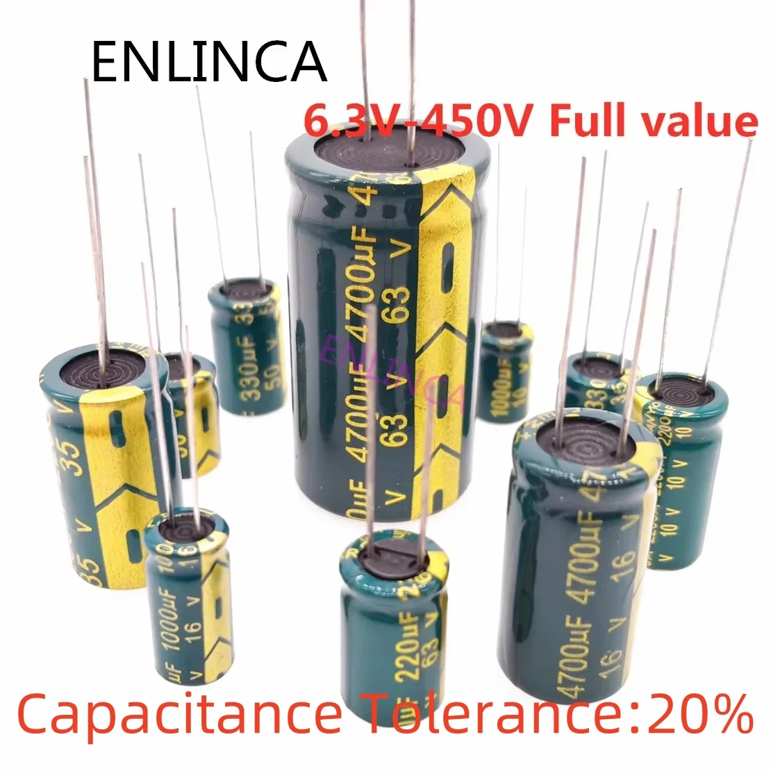 High Frequency Electrolytic Capacitor 16V 25V 35V 50V 63V 100V 400V 100UF 220UF 330UF 470UF 680UF 1000UF 2200UF Tolerance 20%