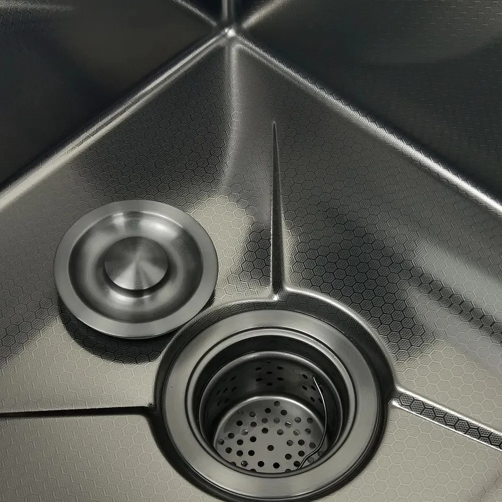 Imagem -04 - Honeycomb Anti-scratch Kitchen Sink Tecnologia Nano Pias Multifuncionais Aço Inoxidável