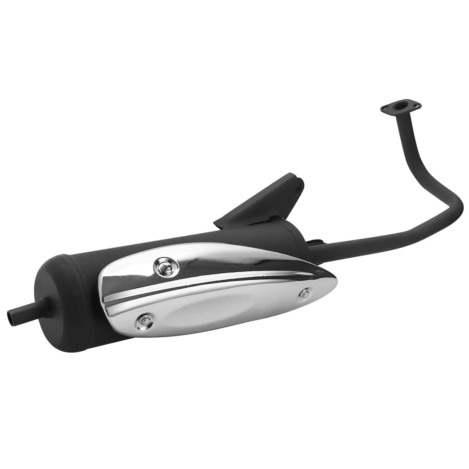 

Exhaust System Muffler forTaotao scooter Replacement GY6 50cc 49cc 80cc Exhaust Muffler QMB139 Complete Set with Heat Shield