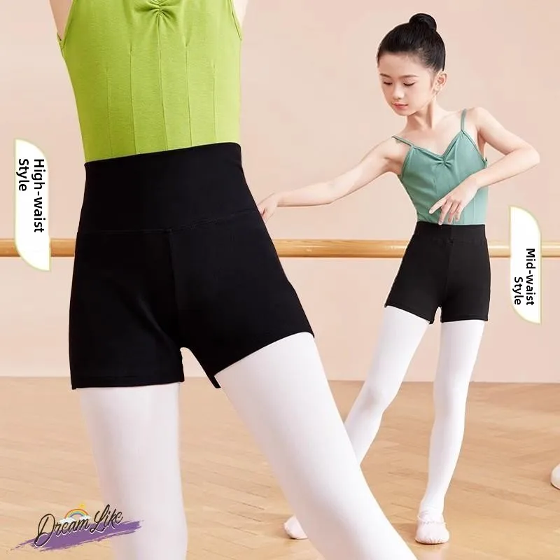 

High Waist Dance orts for Girls Bla Se Pants Flat Footed Ideal for Dancing Children's Special Use Practice orms