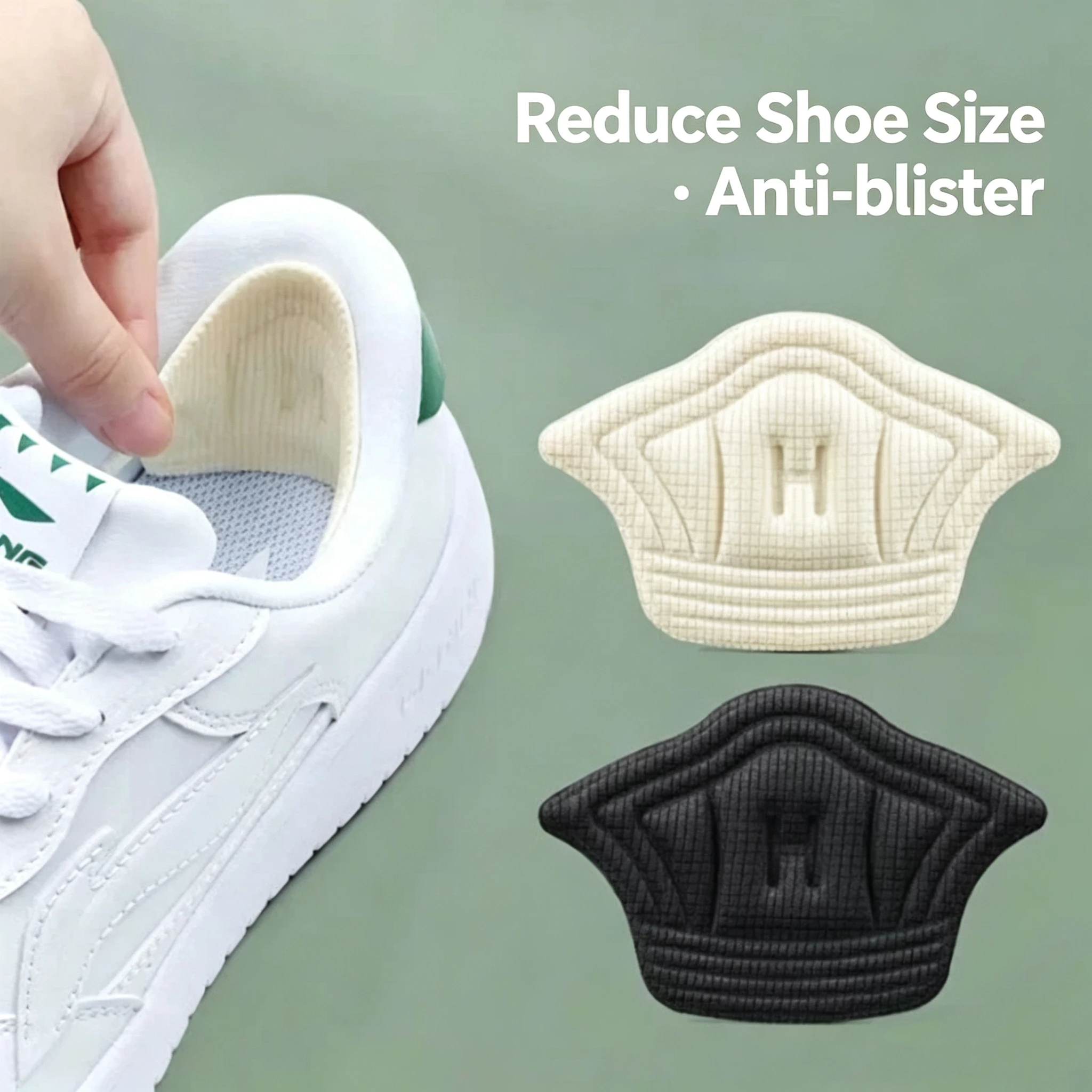 1 Paar/3 Paare/6 Paare Einlegesohlen-Patches, Fersenpolster für Sportschuhe, Rückseitenaufkleber, Anti-Verschleiß-Fußpolster, Schmerzlinderungspflaster, rutschfeste Schuhpolster – Detail 1