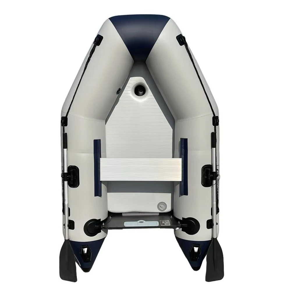 

Solar Boat 8.8ft Inflatable Assault Boat 0.9mm PVC 3 Person 5 Air Chamber 10HP Engine Fishing Kayak Accessories
