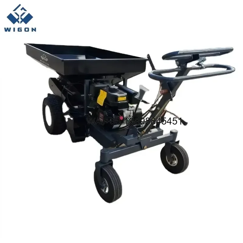 Wmwmnu Self-Propelled Fertilizer Spreader 8HP Engine Spread Width Capacity EPA Certified for Orchard Paddy