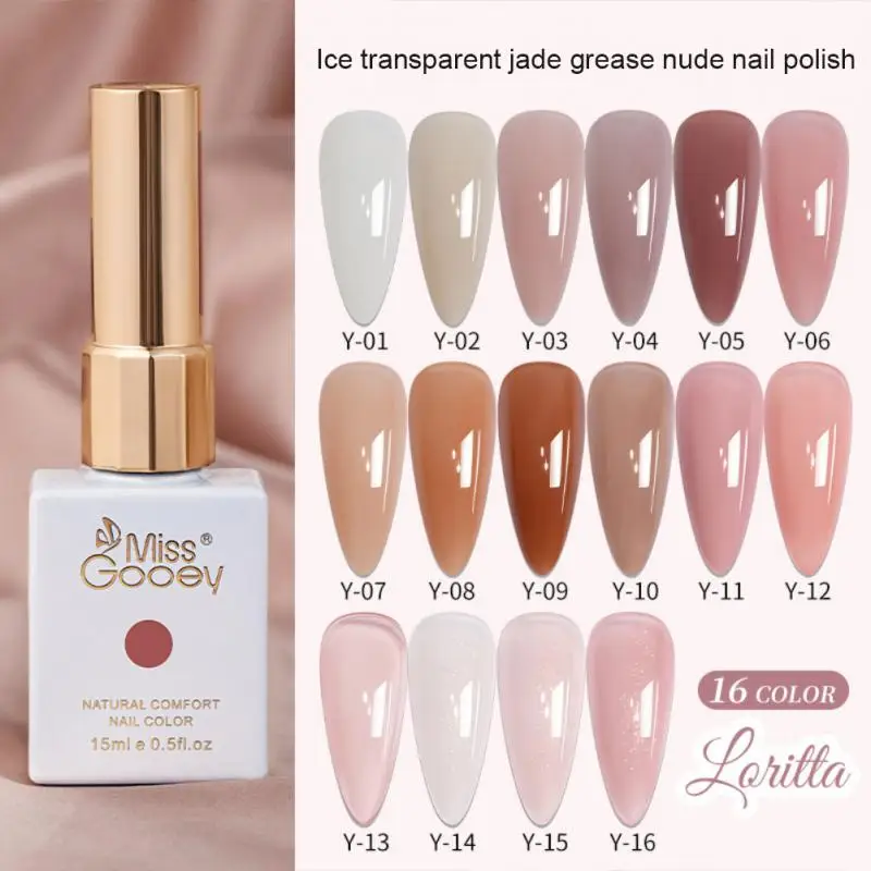 Esmalte de uñas de Gel transparente, barniz de Gel UV semipermanente para capa superior