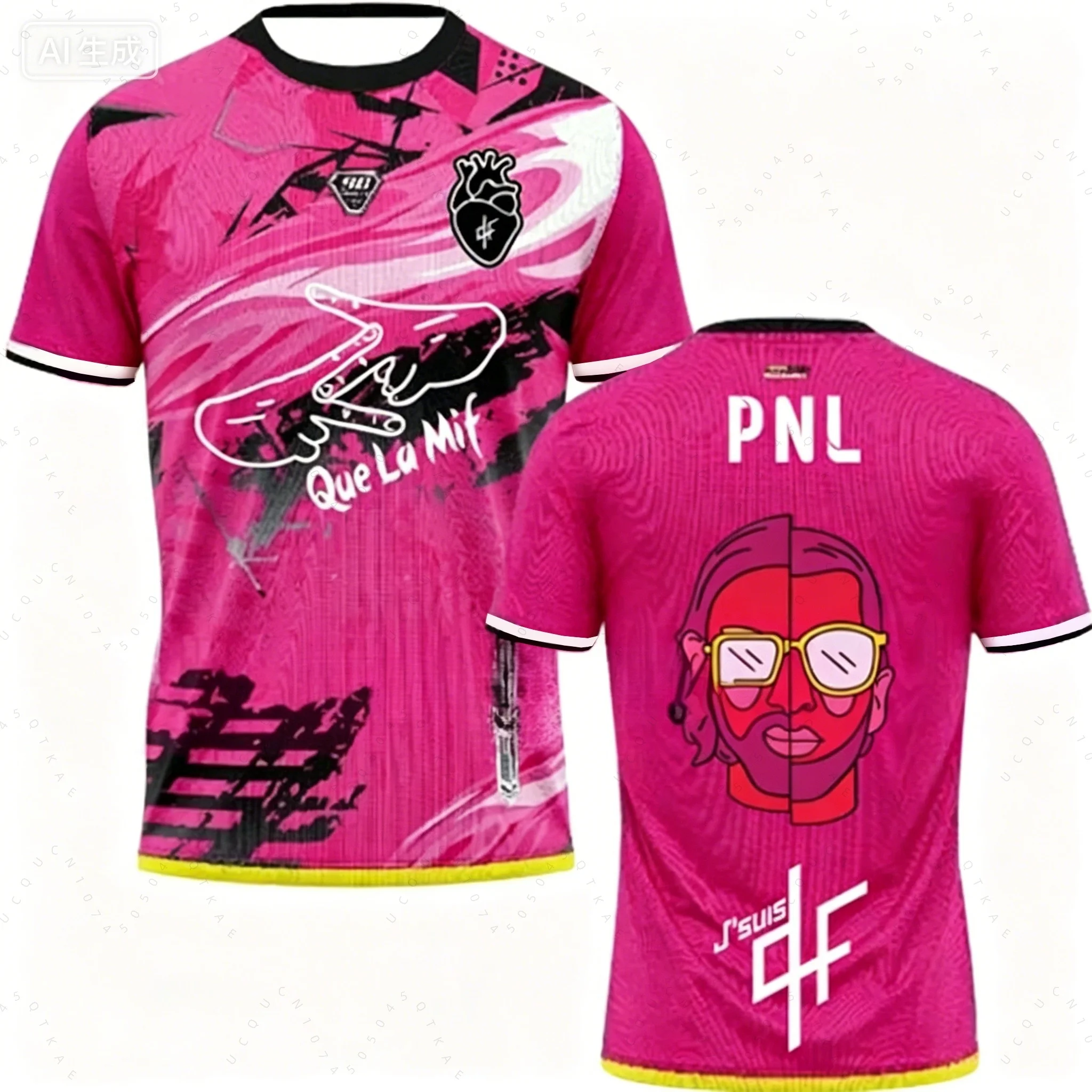 2026 Summer Maillots Thailande 90minute Mm9 Maillots Pnl Tee Children Adult Top O-Neck Loose Breathable Men Women Sports T-Shirt view 3