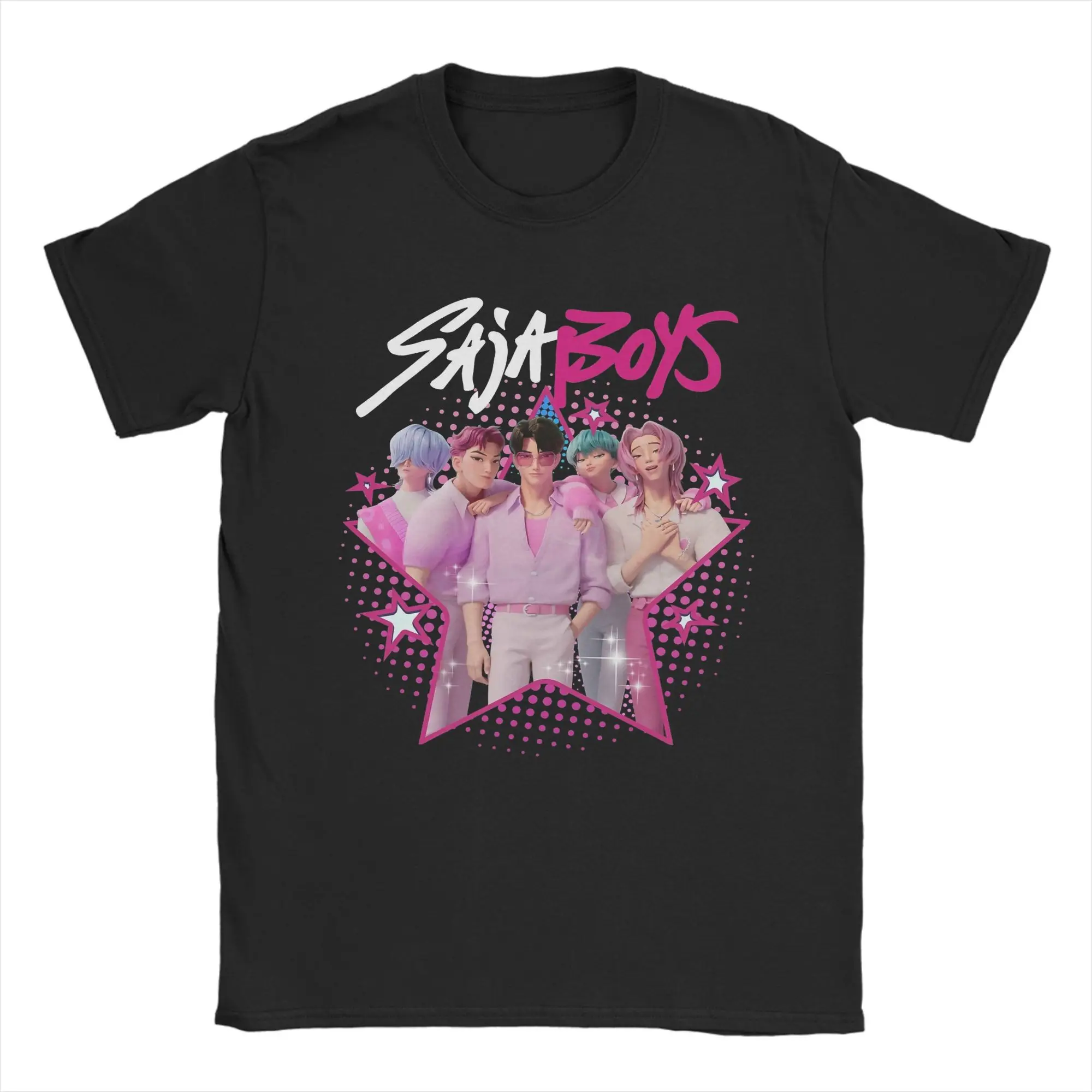 

Saja Boys Kpop Hunters Demons Jinu Abby Mystery футболка мужская из чистого хлопка винтажные футболки с круглым вырезом футболка одежда с принтом