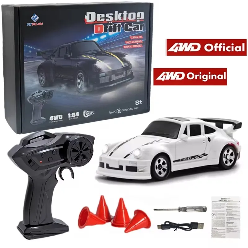 1/64 2.4G Hoge snelheid Drift Rc Auto 4WD Afstandsbediening Auto Vierwielaandrijving Radiogestuurde Mini RTR Racing model Jongen Speelgoed Gift