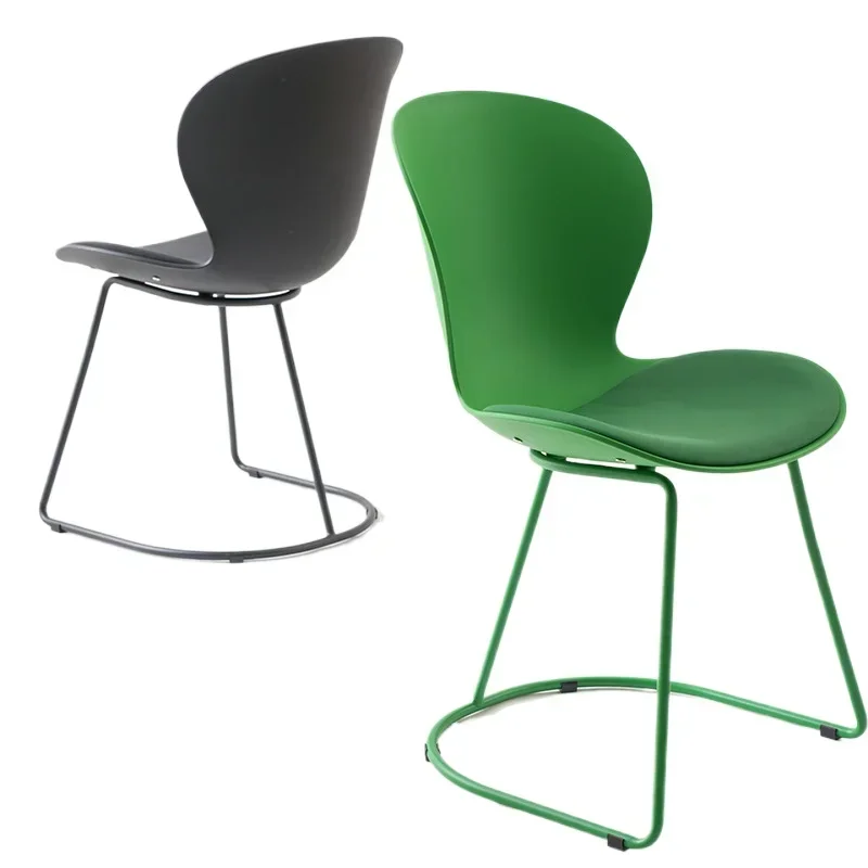 Casual home sedentary  adult plastic backrest chair,  makeup light luxury high-end negotiation chair