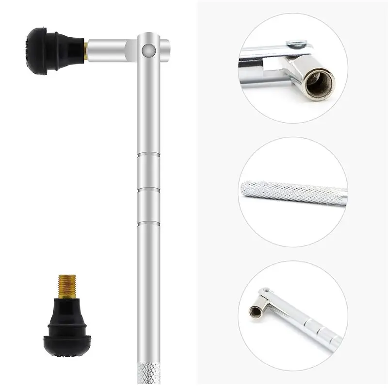 Valve Stem Puller Installer Tool, Single Head Tire Valve Core Remover Installer Tool(40Pcs) Easy Install-T48C