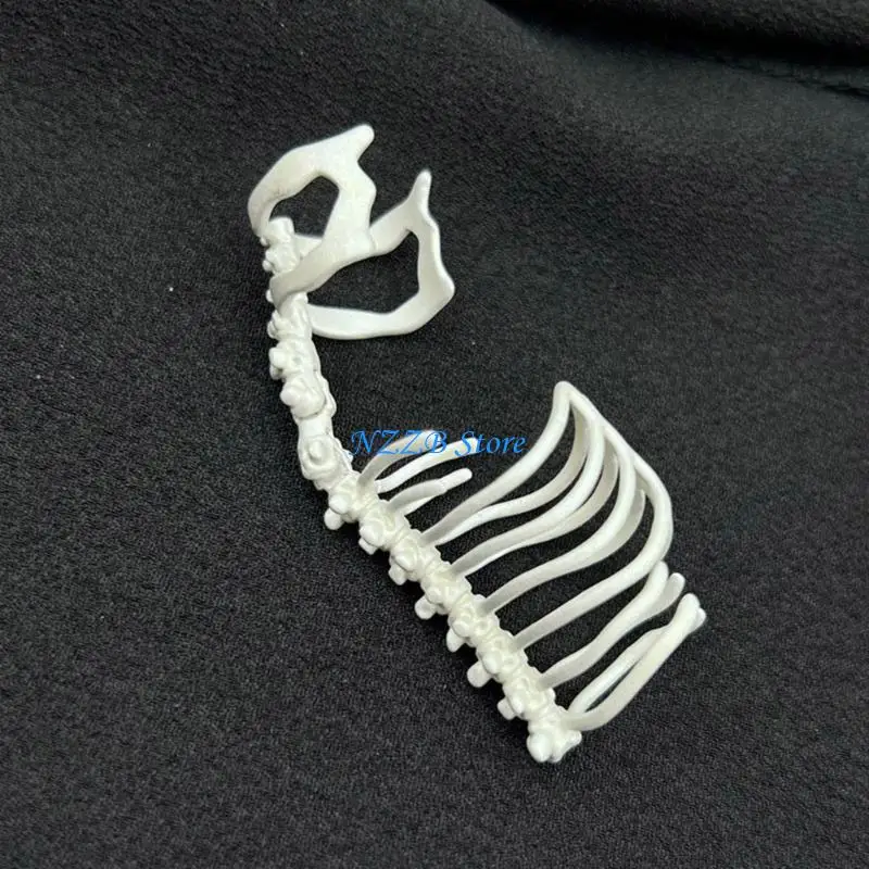 T21F العمود الفقري المفتوح حلقات مجردة أنيقة قابلة للتعديل حلقات العظام سبيكة لارتداء اليومية والمناسبات المختلفة