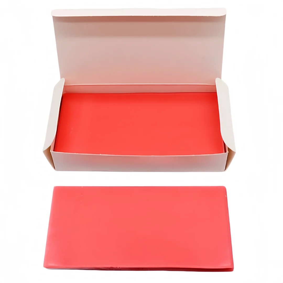 

Dental Red Wax Sheets 1.3/1.5/2.0mm Thickness Dental Base Plate Wax Sheet Dental Modeling Wax Denture Molding Casting Materials