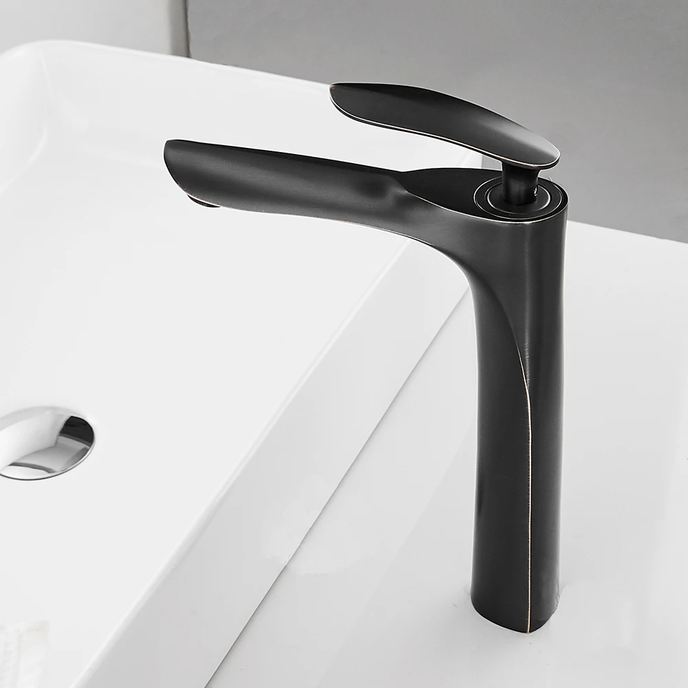 

Black Basin Faucets White Color Basin Mixer Tap Bathroom Faucet Hot and Cold Chrome Finish Brass Toilet Sink Water Crane Gold