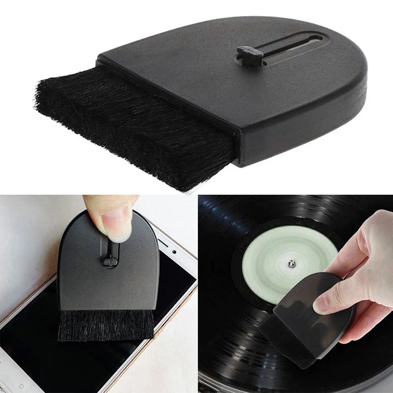 1pc Telescopic Handle Vinyl Record Cleaning Brush Turntable LP Phonograph Player Cleaning Anti-static Cleaner Dust Remover
