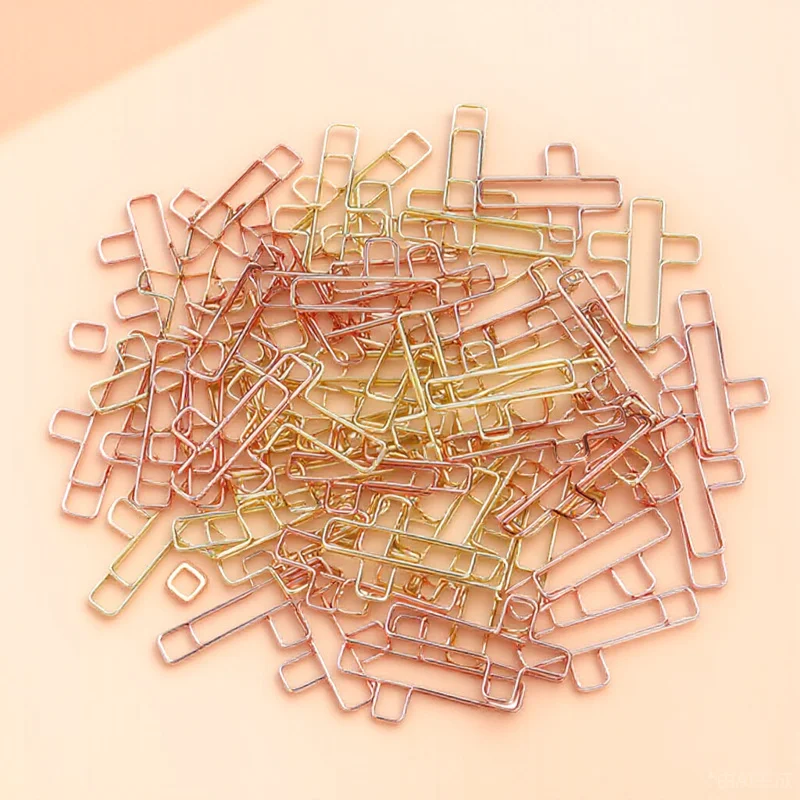 40Pcs Metal Cross Shaped Clips Bible Paperclips for Business Cards Envelopes Cross Paper Clips Memo Clamps Bible Paper Clip