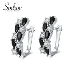 Sodov orecchini a cerchio gioielli 2023 Trend Earing gotico all'ingrosso accessori neri da donna orecchino per le donne