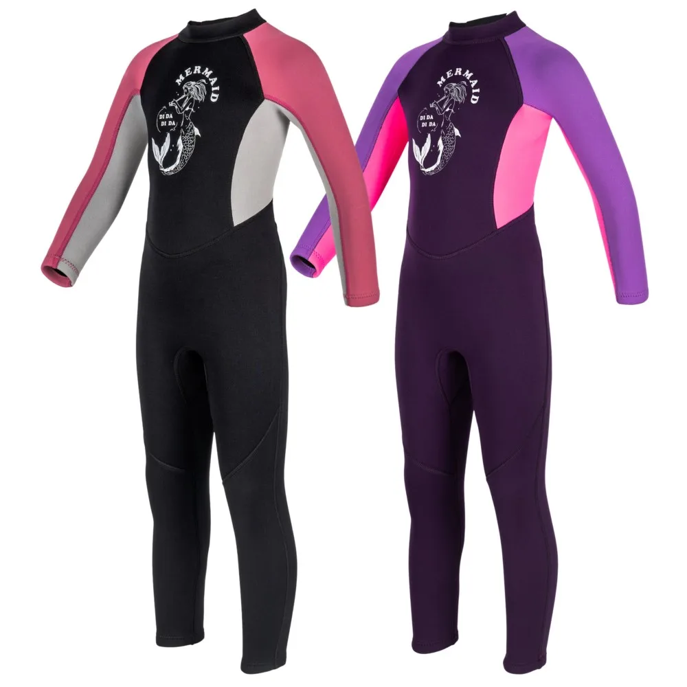 

Неопреновый гидрокостюм для детей, девочек, гидрокостюмы 2,5 мм для малышей, сохраняющие тепло, для водных видов спорта, серфинга, подводного плавания, купальники