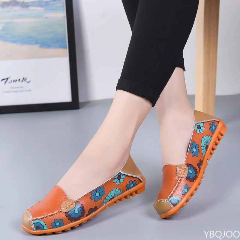 Women Casual Shoes 2022 Fashion Print Flat Shoes Women Comfort Casual Shoes Ladies Plus Size Slip-on Shoes Zapatos Para Mujer