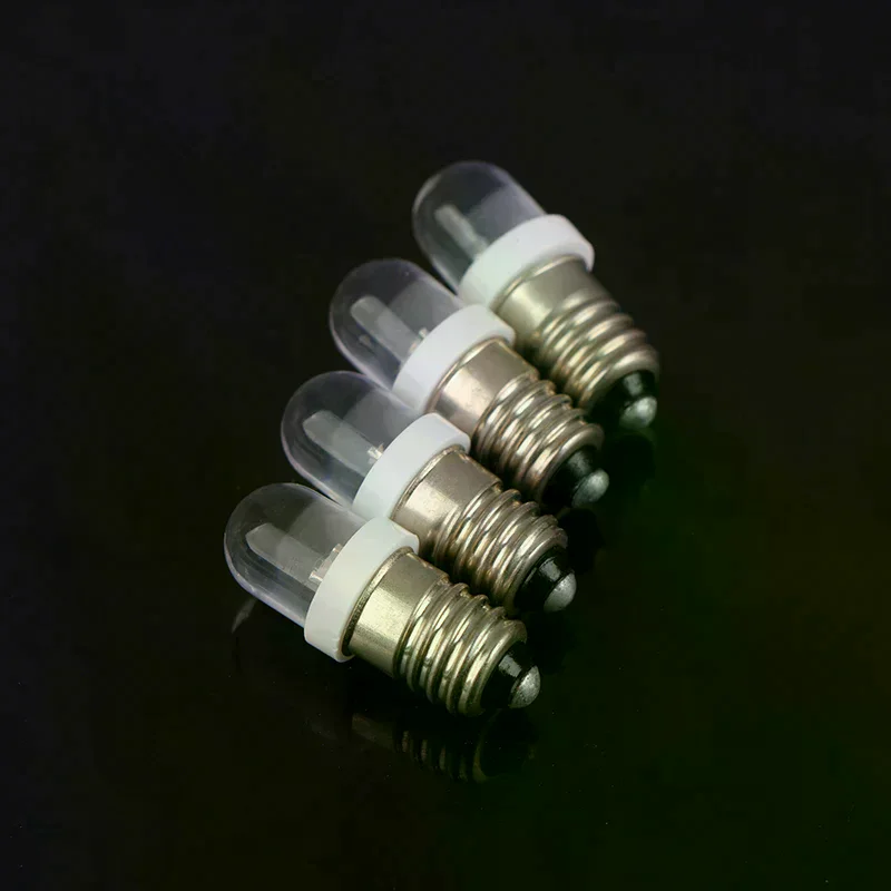 5 قطعة E10 Led لمبة E10 تيار مستمر 3 فولت 6 فولت 12 فولت 24 فولت أداة لمبة E10 مؤشر لمبة الطراز القديم مصباح يدوي الشعلة لتقوم بها بنفسك العمل ضوء صغير #2