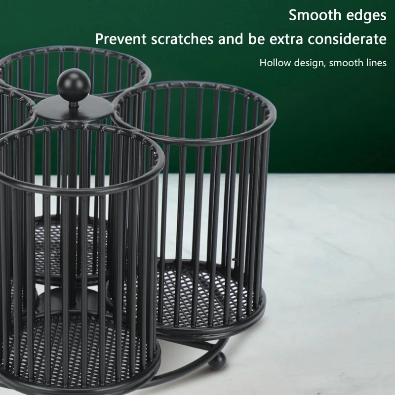 Büro-Schreibtisch-Organizer, rutschfeste Basis, Make-up-Pinsel-Organizer für Küche und Badezimmer