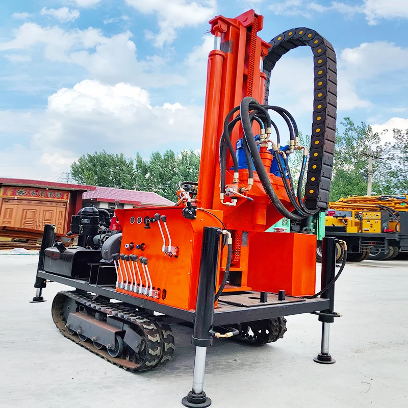 

Customized Hydraulic Rotary Water Well Drilling Rig 200m Crawler Diesel Precise Positioning Portable Drilling Machine