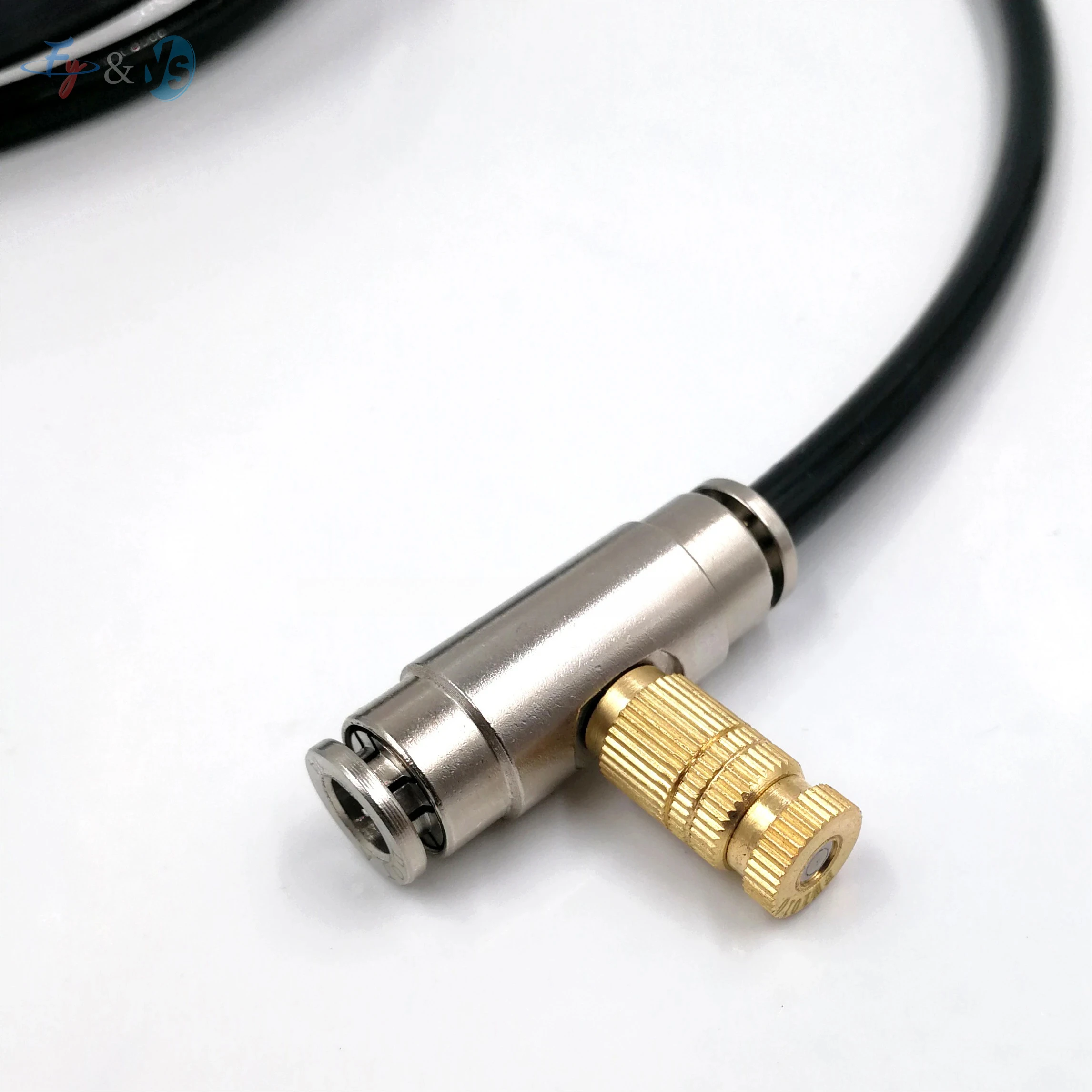 High Pressure Misting System Fittings Kit Fogging Pipe Quick Connect Elbow Tee Cross Adapter Valve for Garden Cooling Dust