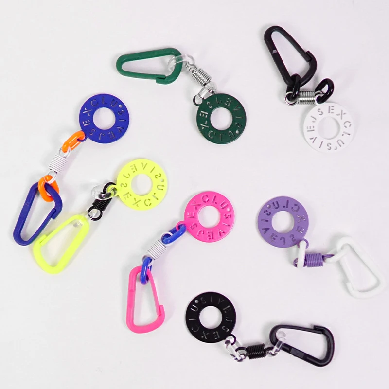 Key Strap Color Rope Keychain Plastic Carabiner Lanyard School Bag Pendant Premium Keycord Accessories Clothing Decoration