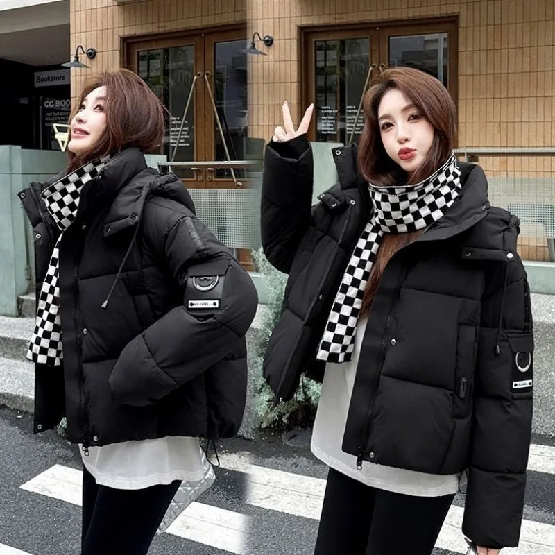 Women's Winter Cotton Coat New Fashion Thicken Warm Zipper Hooded Coat Winter Coat Women Puffer Jacket Women Parka Mujer