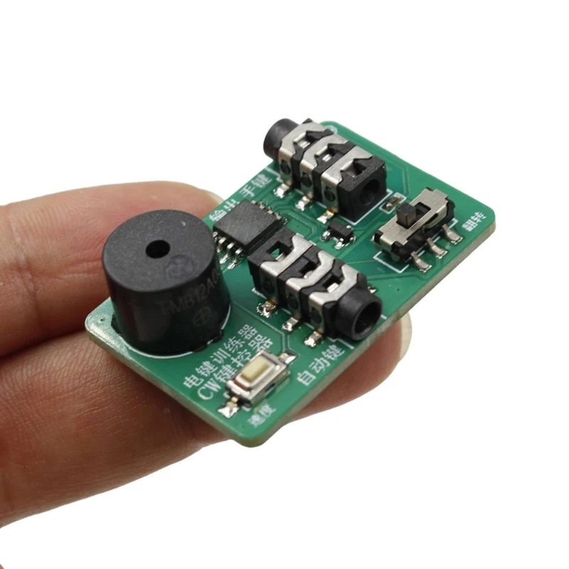 MultiFunctional CW Keyer Manual Morse Key Trainer Supports Automatic And Manual Key For Efficient Morse Code Use R58F