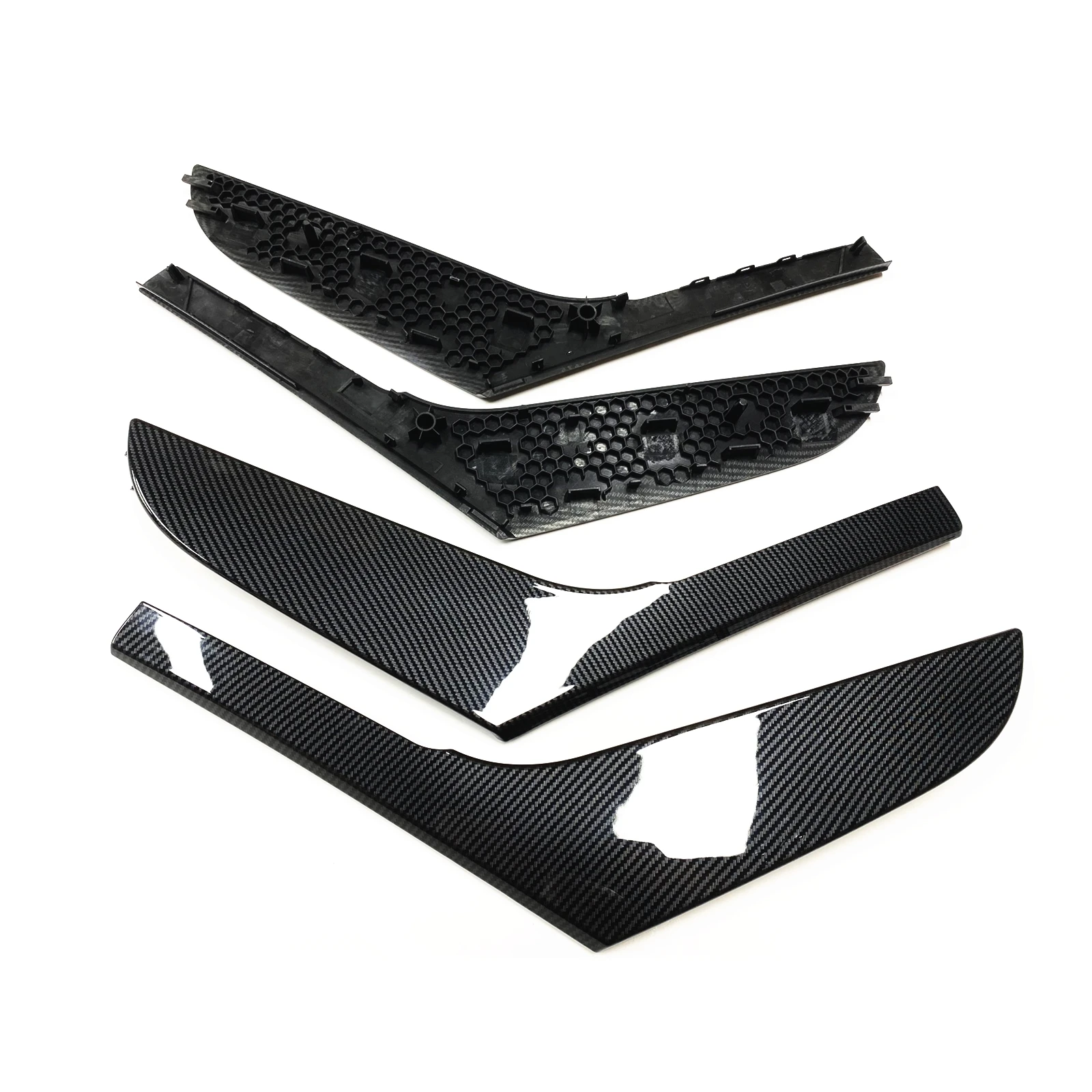 

4PCS Car Door Pull Handle Cover Panel Tirm For Volkswagen VW Golf 6 GTI MK6 2009-2014 Handknob Shell Decoration Armrest Cover