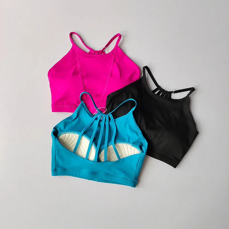 

Женский спортивный бюстгальтер с фиксированной подушечкой, высокоинтенсивный бюстгальтер для бега, йоги, быстросохнущий жилет для фитнеса, спортивные бюстгальтеры для женщин, спортивный бюстгальтер