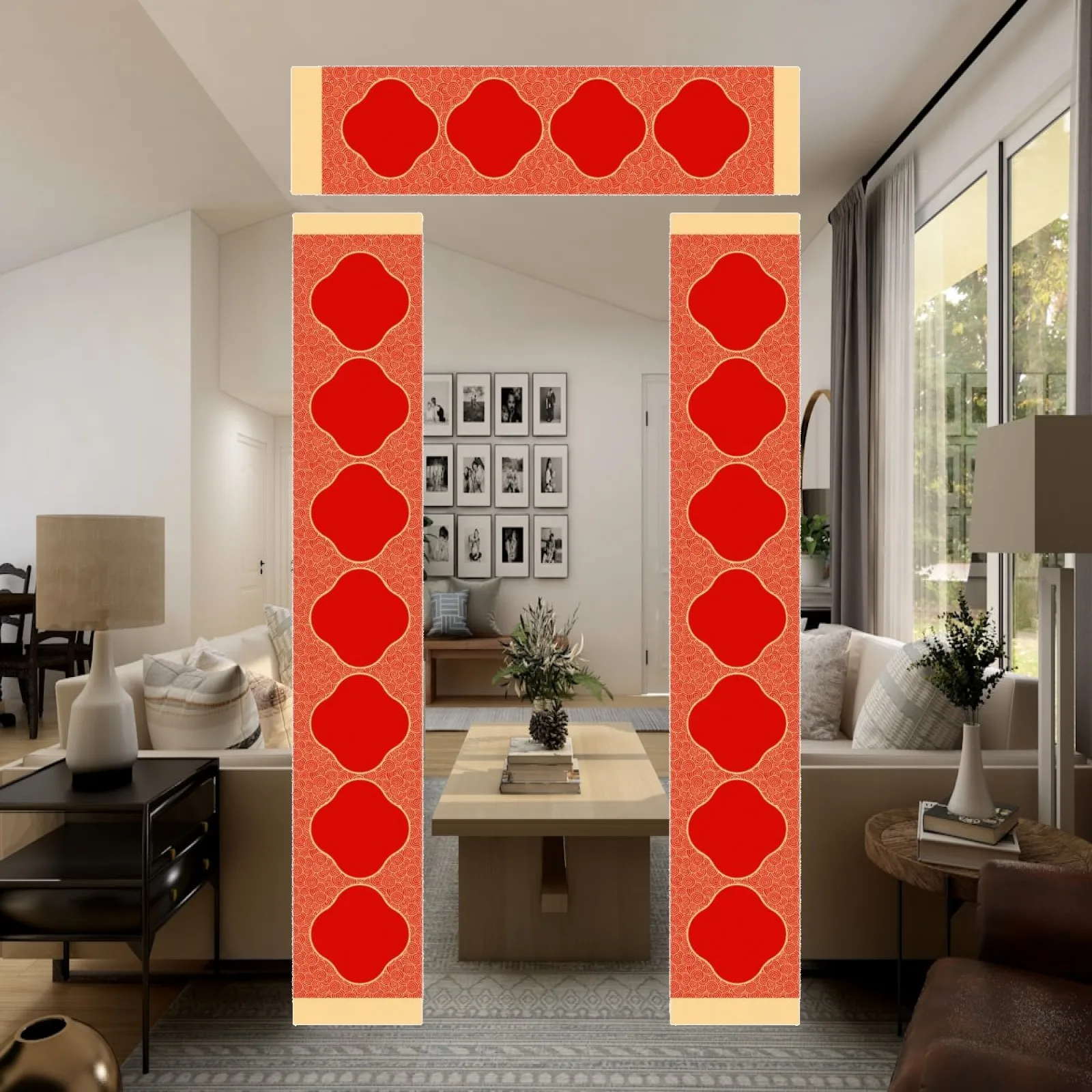 Chinese Calligraphy Paper Half-ripe Xuan Sheets for Spring Festival Blessings Doorway Decor Craft Kit