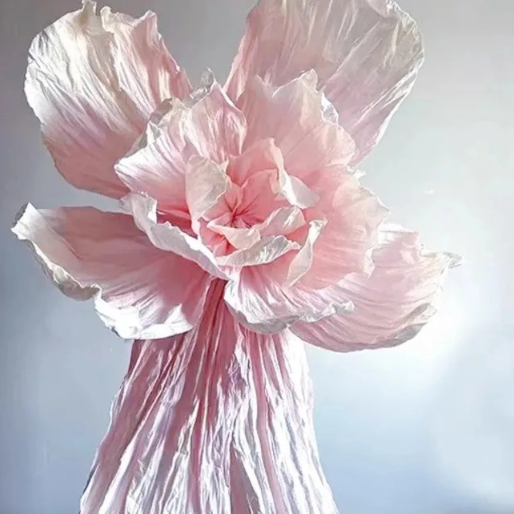 

Wedding large finished paper flower wedding arrangement stage background decoration