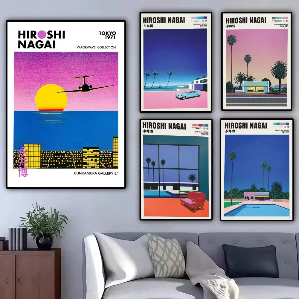 Artist H-Hiroshi Nagai Poster Bedroom Wall Art Poster Home Decor Room Decoration Gift Cafe Hanging