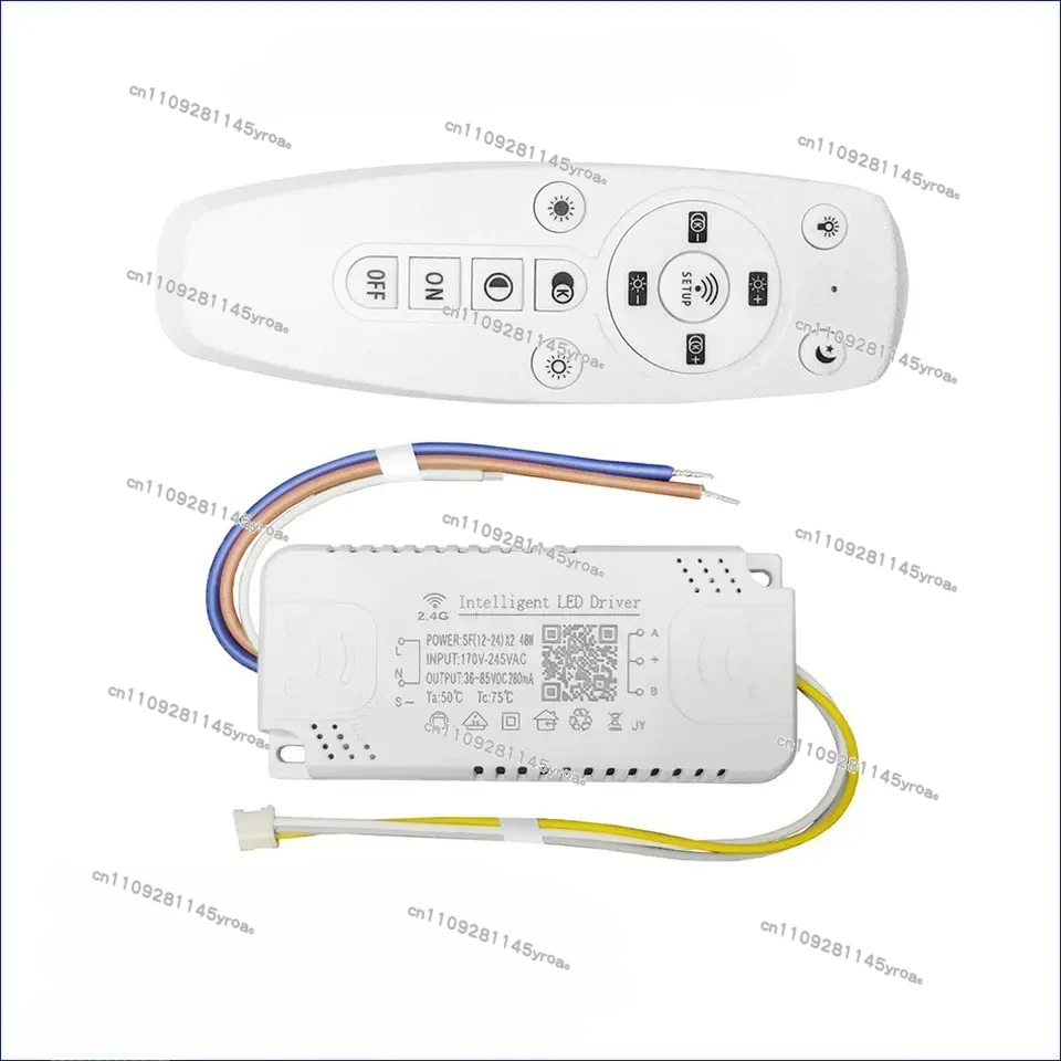 LED Driver 40-60Wx4 240W 2.4G APP & Remote Control Dimming and Color-Changeable Lighting Transformer For Chandelier LED Tape - view 2