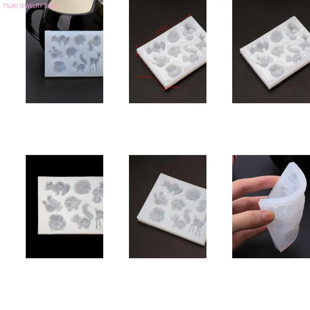 

62KE милые животные формы для свечей ароматические свечи для изготовления эпоксидной смолы литейная форма для DIY