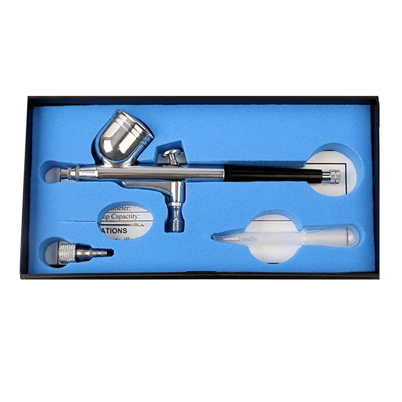 Double Action Airbrush Kit Air Brushes 0.3Mm For Painting Electric Airbrush Set For Painting Models, Auto Graphics