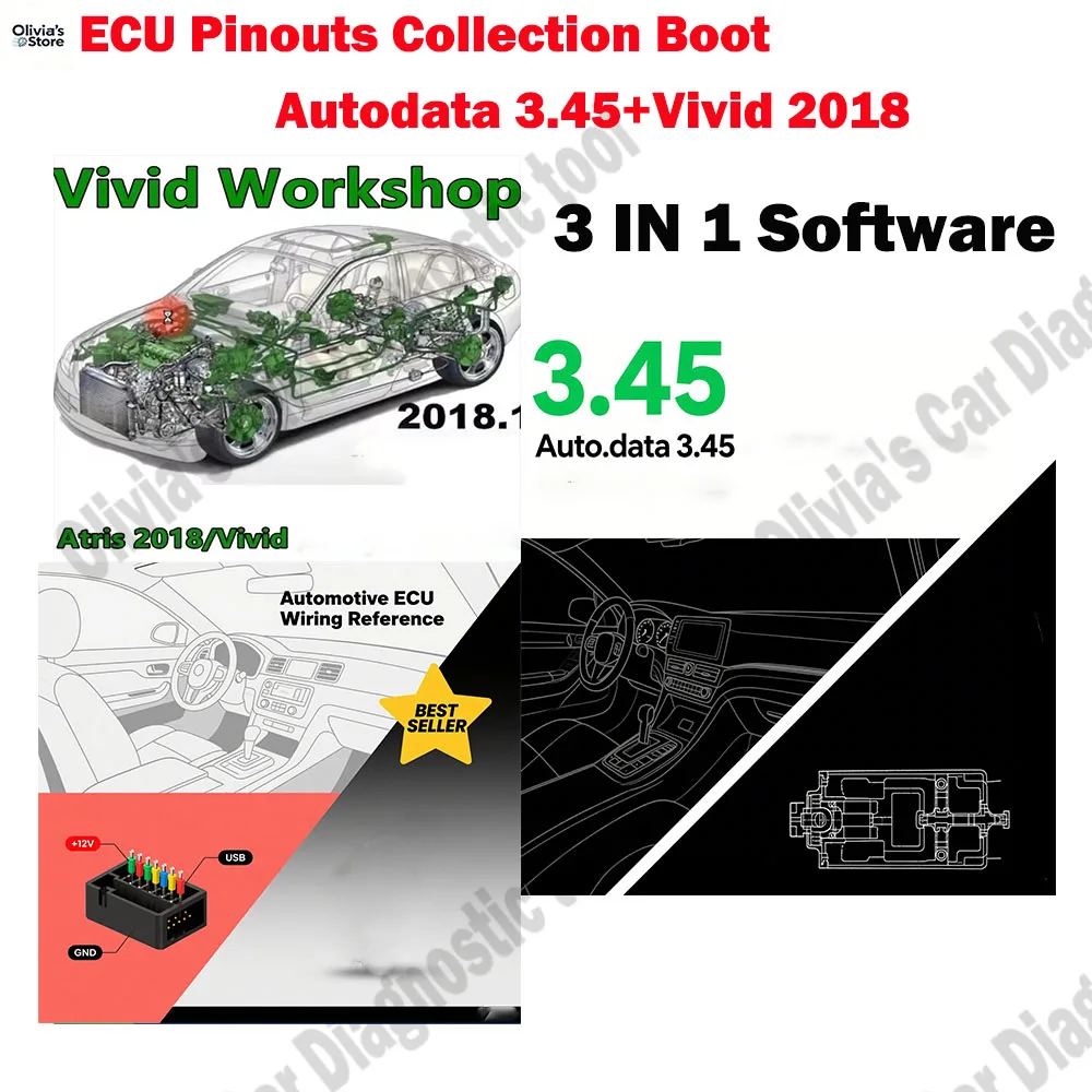 

ECU Pinouts Collection Boot Connections Control Unit Repair Files+ Vivid 2018 workshop data+ Autodata 3.45 obd2 scanner Software
