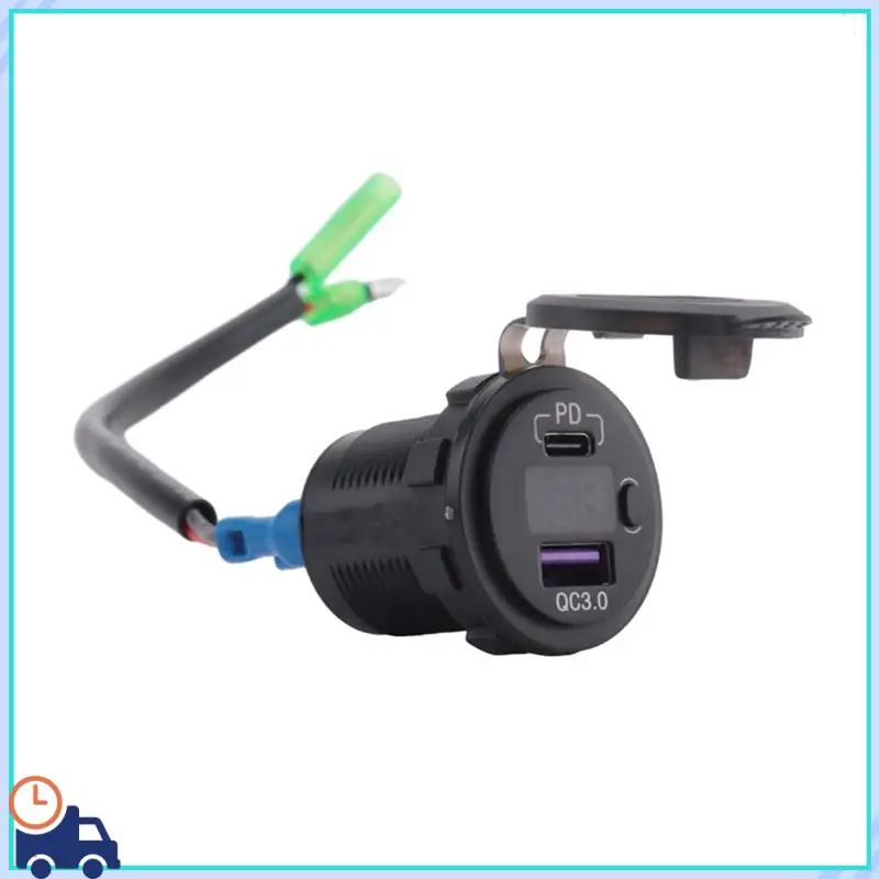 

Motorcycle USB Charger Socket Adapter USB+Type C Converter For KAWASAKI Versys 650 Accessories
