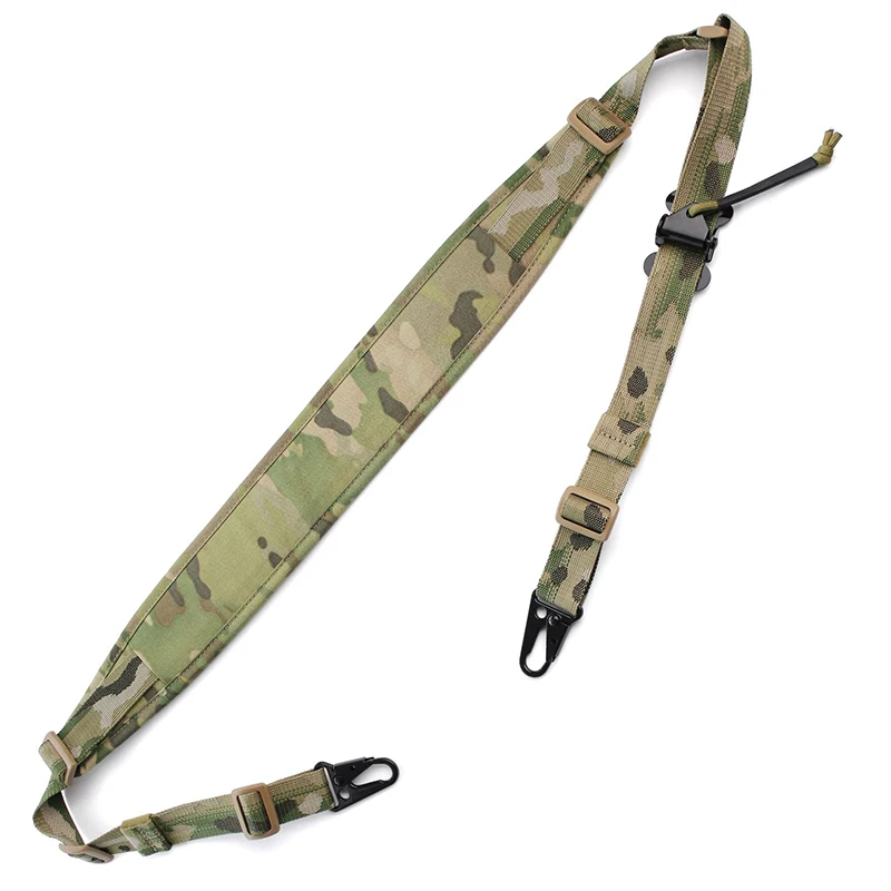 Hunting Rifle Tactical Sling Removable 2 Point Padded Combat Modular Gun Sling Shooting Strap Accessories MC MCBK