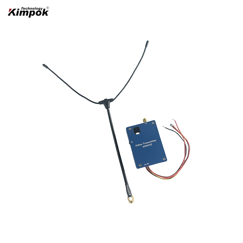 Kimpok 500Mhz FPV Video Transmitter 2W Wireless Video Transmission Drone Image Sender Long Range