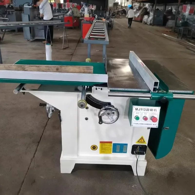 

Factory 0-45 Degree Wholesale Supplier 380V Multi-function Cutting Wood Saw Machine Woodworking Saw Sawmill Sliding Table