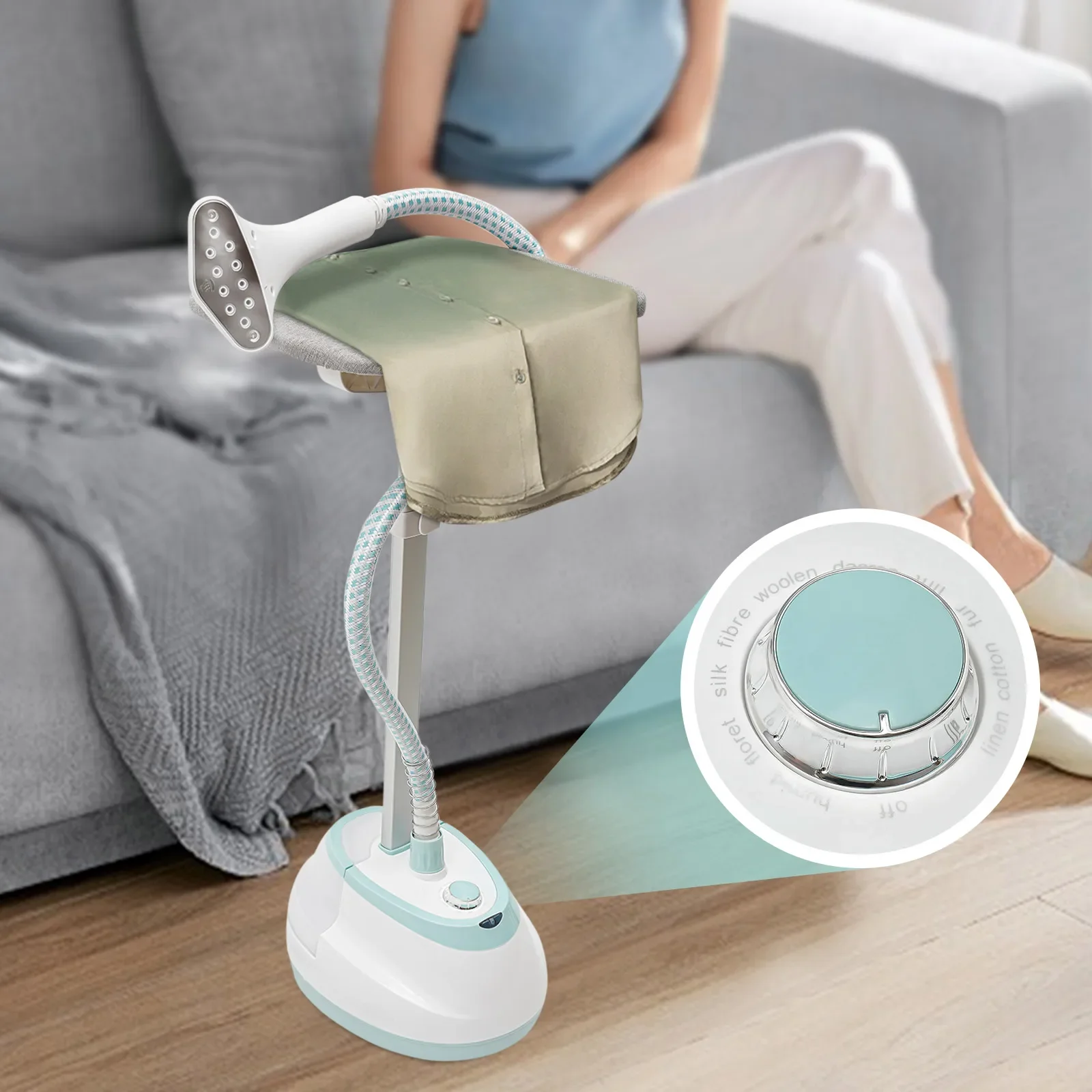 เครื่องรีดผ้าไอน้ำกำจัดรอยยับอย่างรวดเร็ว, กำลังไฟ 1350 วัตต์, เครื่องรีดผ้าไอน้ำแบบตั้งพื้น, เครื่องรีดผ้าไอน้ำแบบมืออาชีพพร้อมโต๊ะรีดผ้า