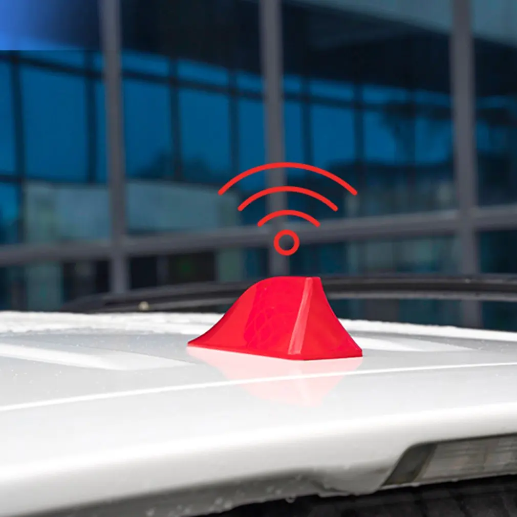 Ner Universal Car Shark Antenna Auto esterno tetto Shark Fin Antenna segnale Antenna protettiva Car Styling antenne Shark