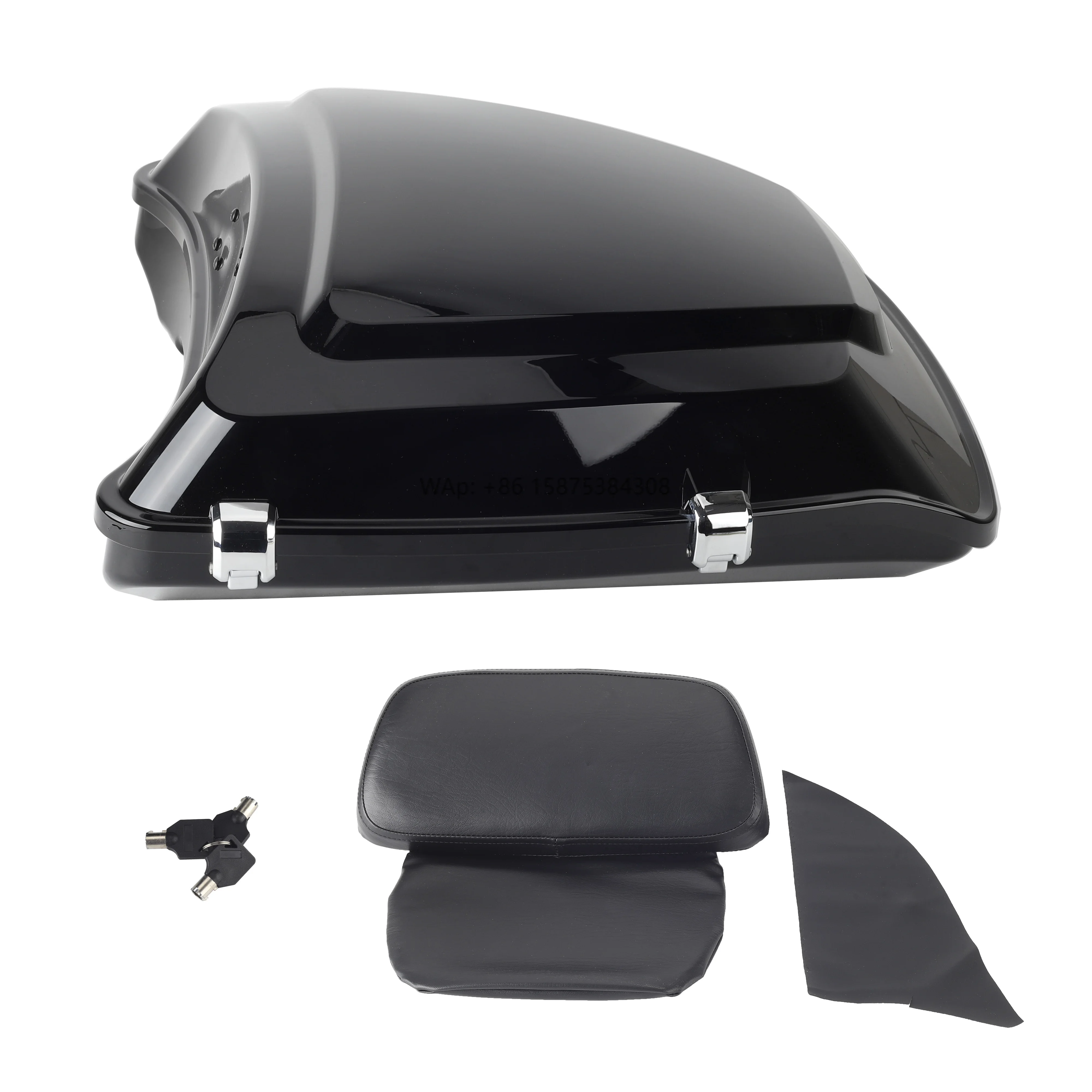 حزمة صندوق السيارة مع مسند الظهر لـ Harley Touring FLH Street Glide Tour Pak 2014-2023