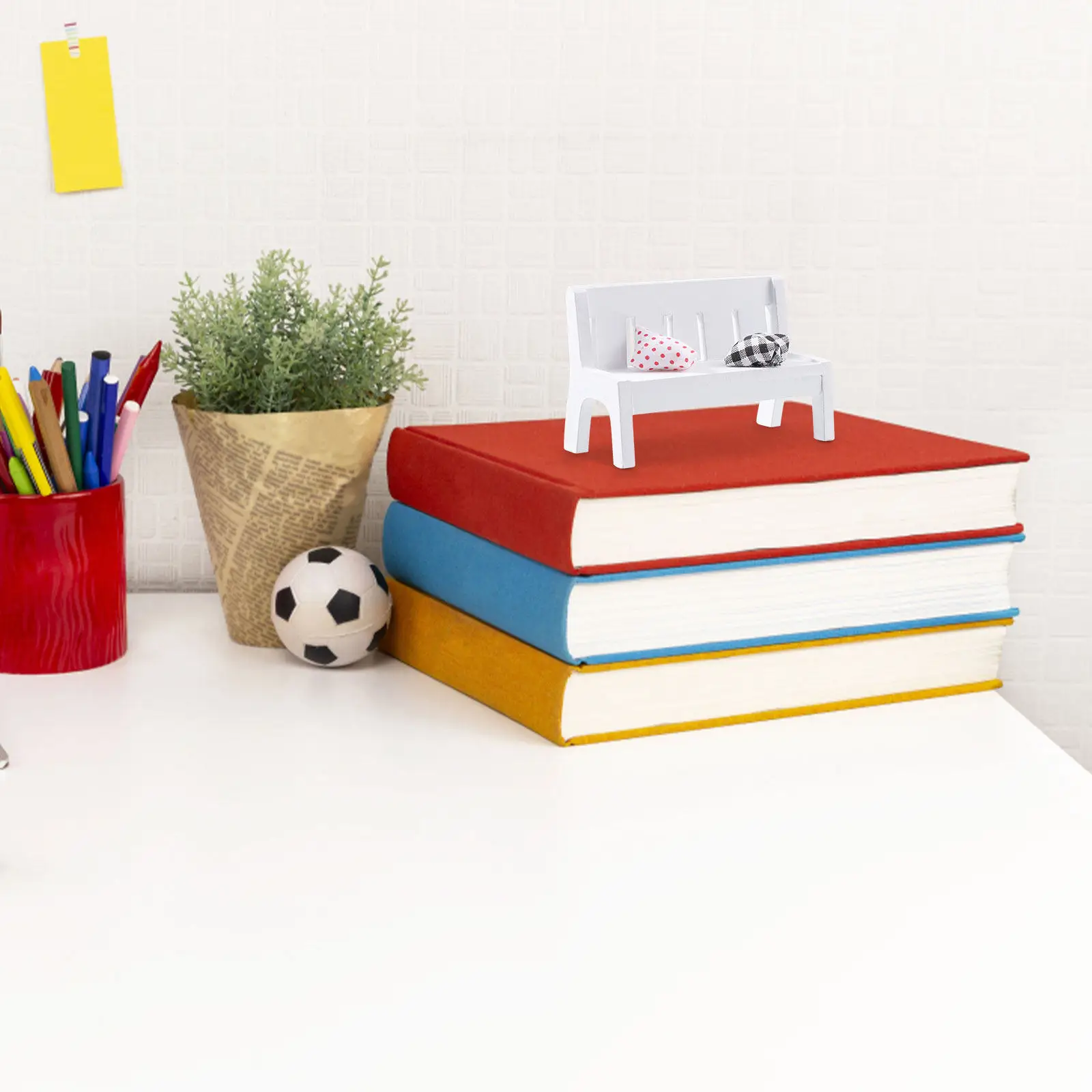 

Набор из 3 белых деревянных миниатюрных скамеек для декора рабочего стола, подоконника, миниатюрного сада и ландшафтного дизайна