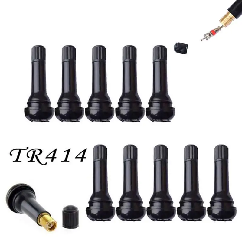 10/50/100Pcs Car Tubeless Tyre Valve Stems Wear-resistant Vacuum Air Valves for Auto Motorcycle ATV