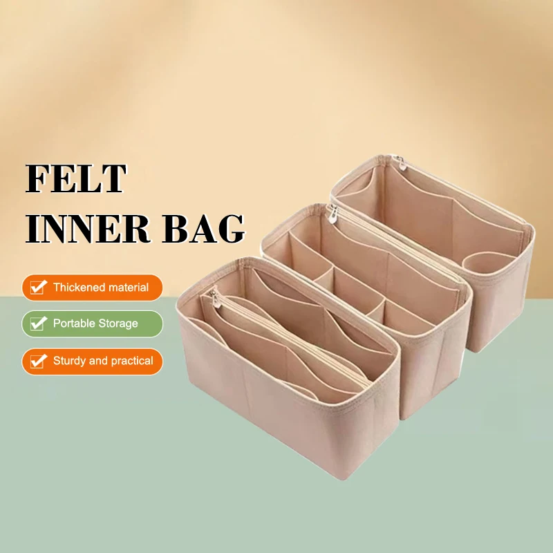 Hot Sale Felt Purse Organizer Handbag Tote Shaper, Insert Liner Shaper Bag In Bags For Liz Visetos Speedy Neverful 2026